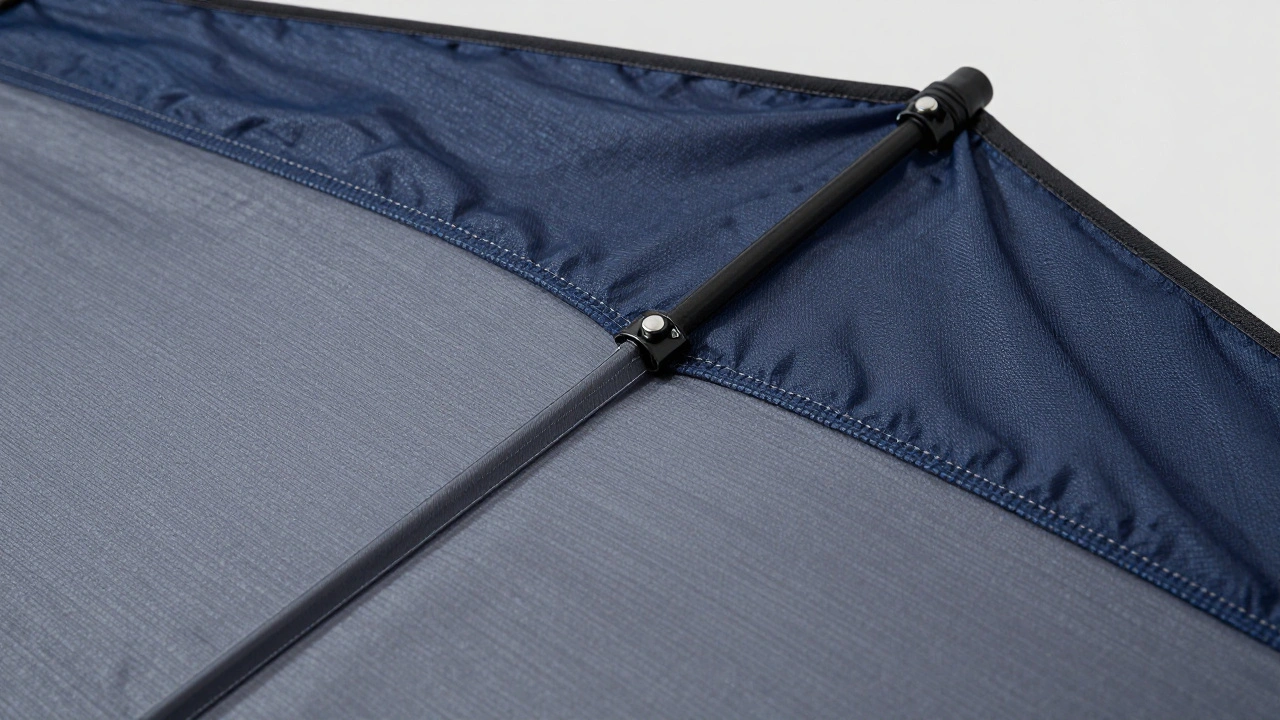 Close-up of foil kite fabric showing lightweight ripstop material