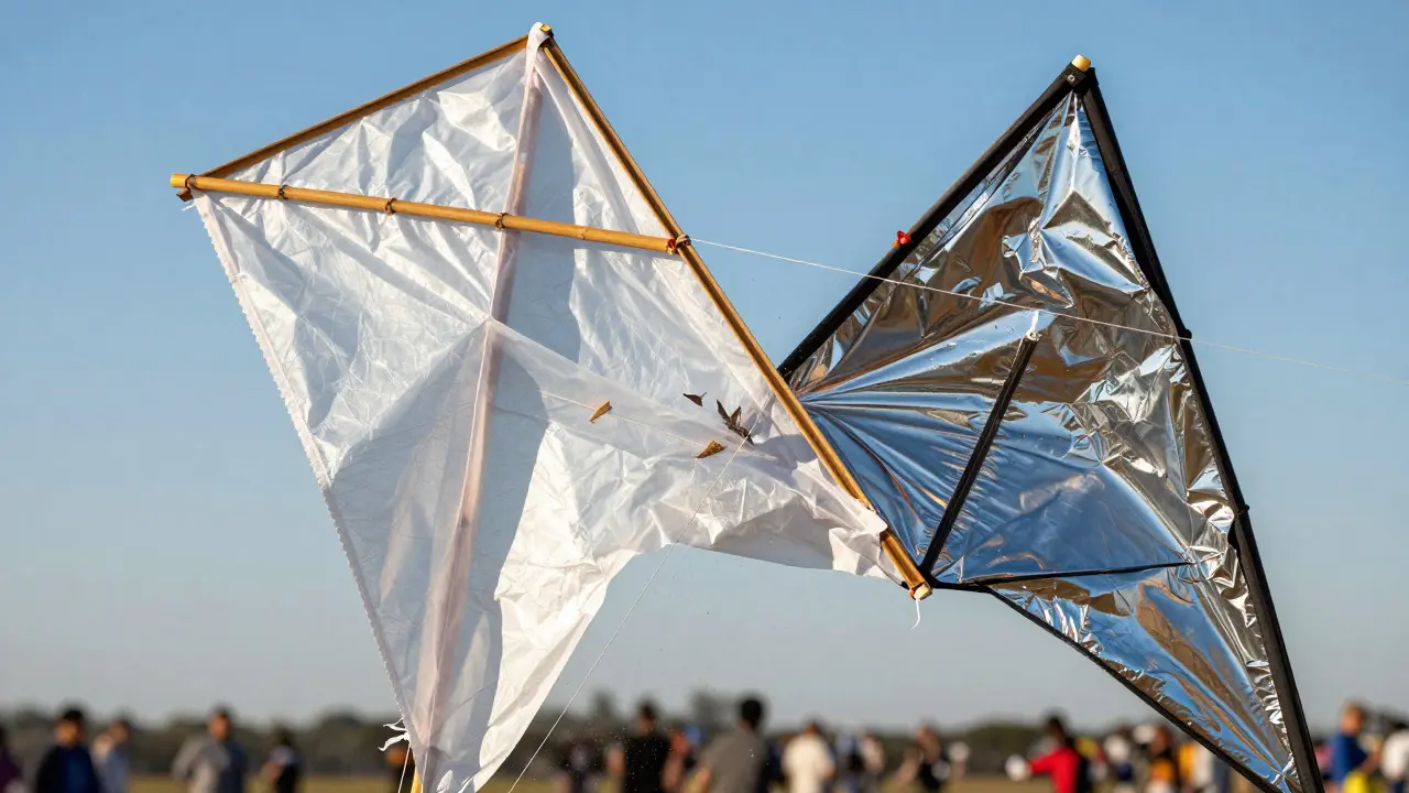 Choosing Fighter Kite Materials: Tissue, Mylar, and Ultra-Light Plastics