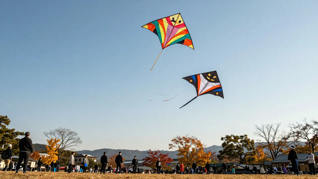 Japanese Kite Fighting: Rokkaku Battles and Team Flying Strategies