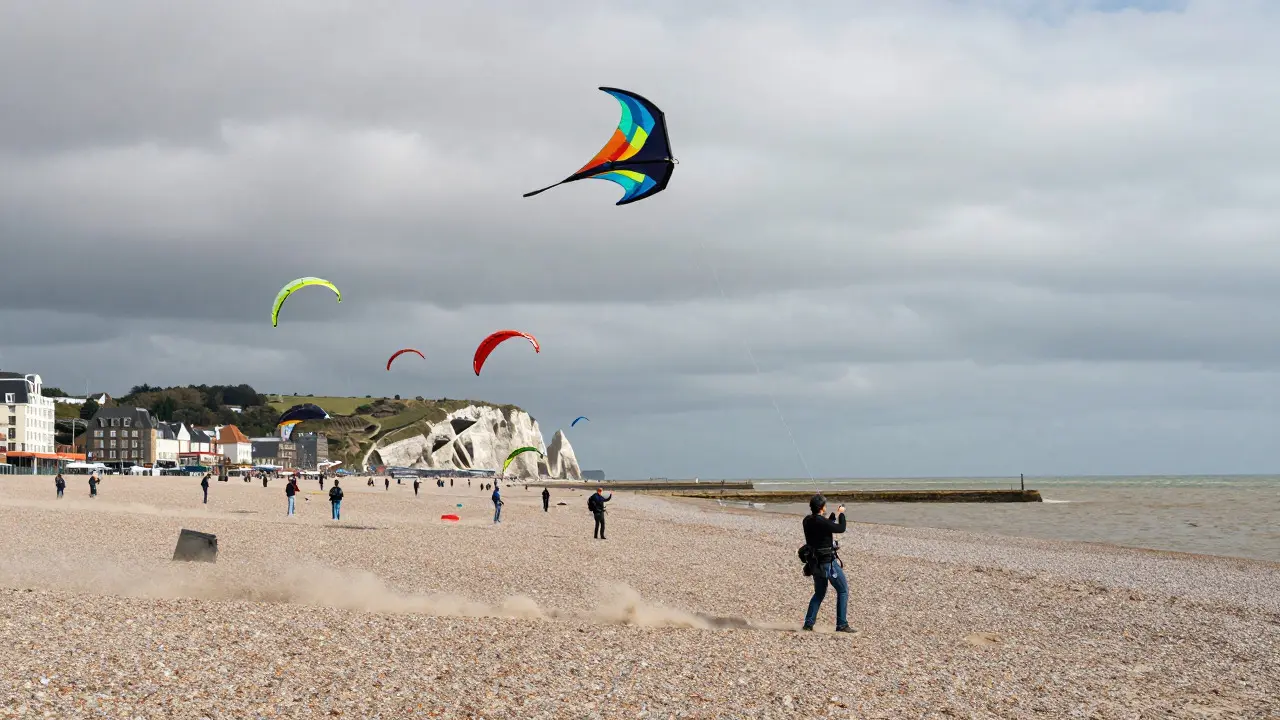 Normandy Kite Flying: Dieppe's Historical Legacy and Beach Traditions
