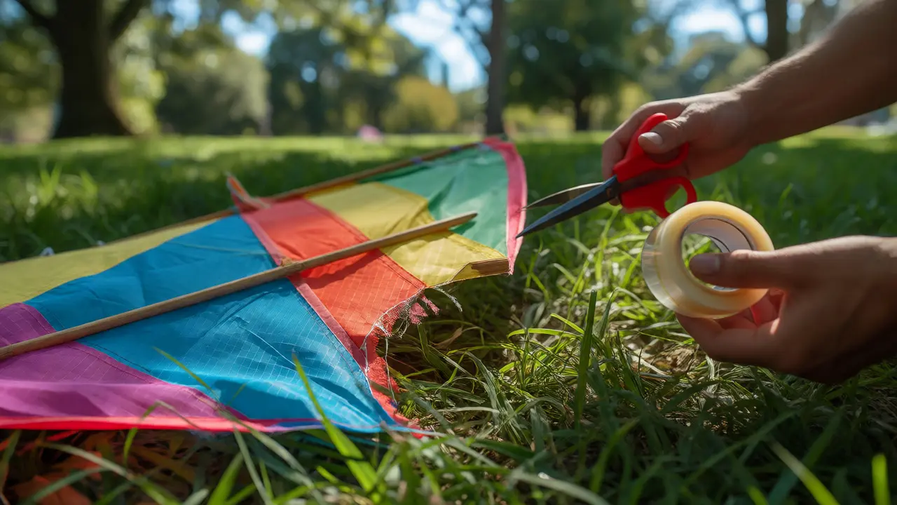Repairing DIY Kites: Patching Sails and Replacing Broken Spars